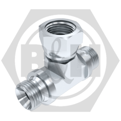 1" BSP Male x Male x Female Forged Tee