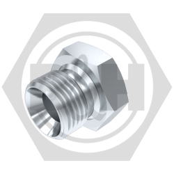 BSP male 60° cone x BSPT fixed female bush