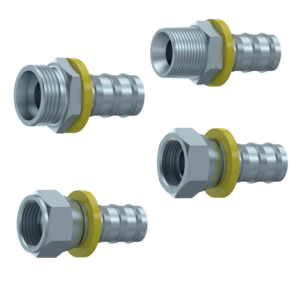 Mild Steel Push In Hose Fittings