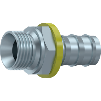 BSP Male 60º cone 1/2" BSP Thread , 1/2" DN Hose