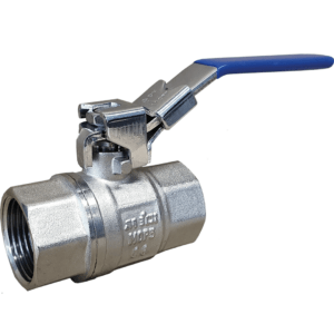 Brass Ball Valve complete with Locking Lever BSPP F/F