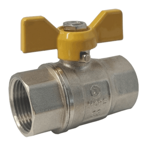 Brass Ball Valve complete with Tee Handle Screwed BSPP