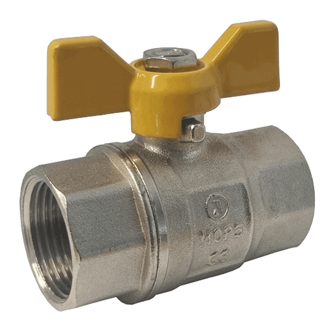 Brass Ball Valve complete with Tee Handle Screwed BSPP