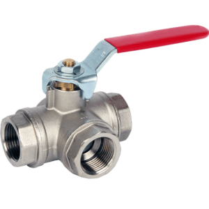 3 Way 'T' or 'L' Port Brass Ball Valve