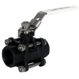 3 Piece Carbon Steel Ball Valve BSPT F/F Ends