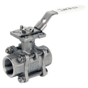 3 Piece Stainless Steel Ball Valve BSPT F/F Ends