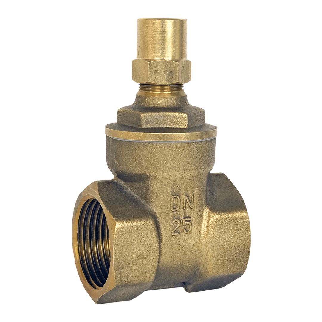 DZR Brass Gate Valve Lockshield